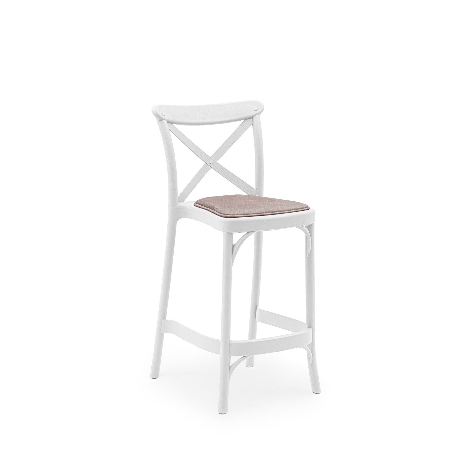 Upholstered Bar Chair Capri Pad Bar 65 cm