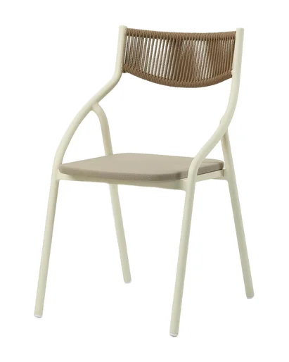 Alba Outdoor Chair, Rope Back