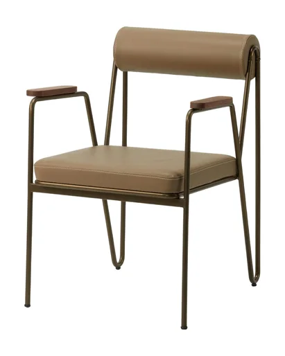 Mono Metal Armchair, Round Back