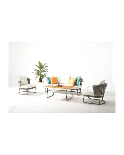 Ruhe Outdoor Seating Group (3+1+1 + coffee table)