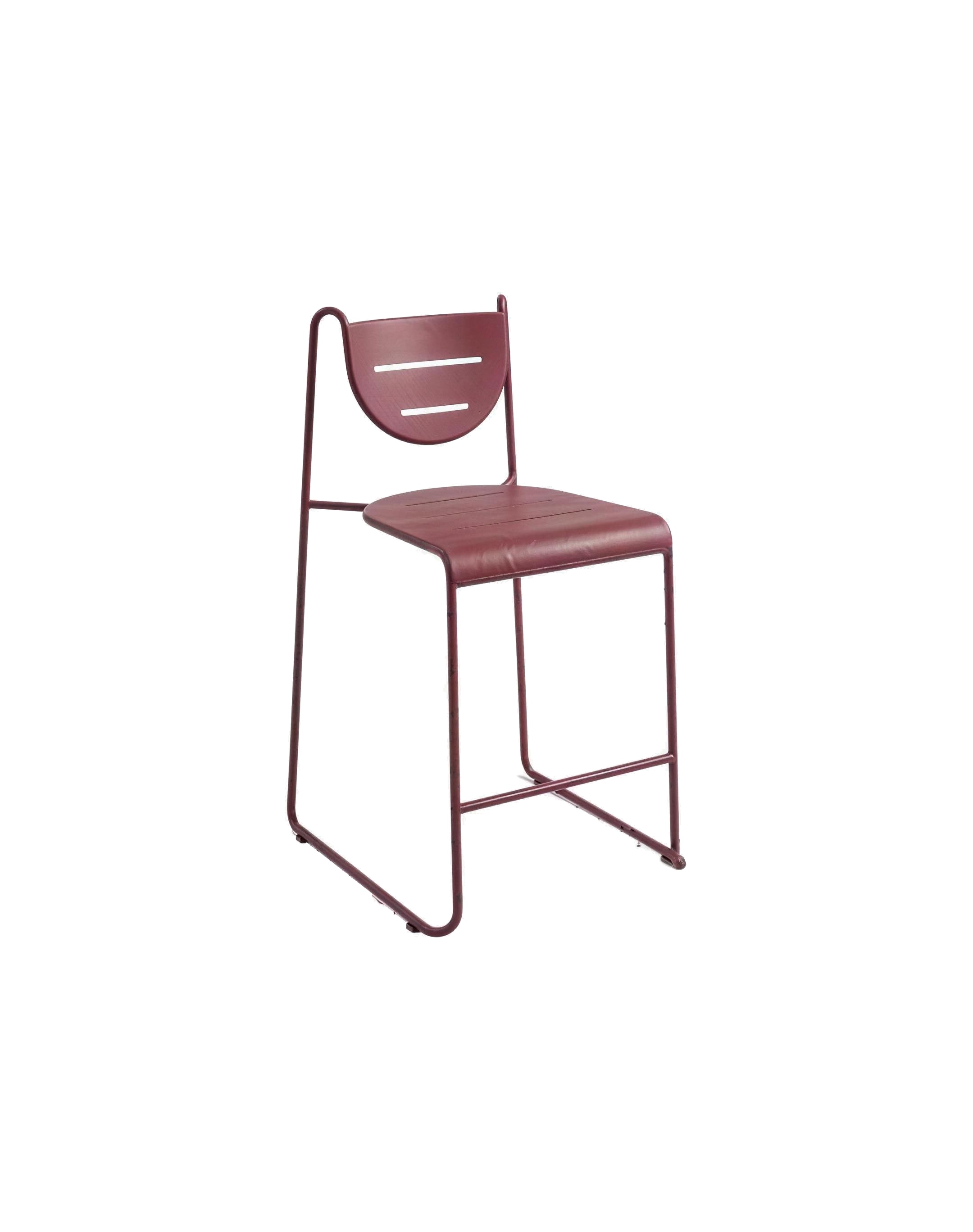 Luna Metal Bar Stool, All Steel