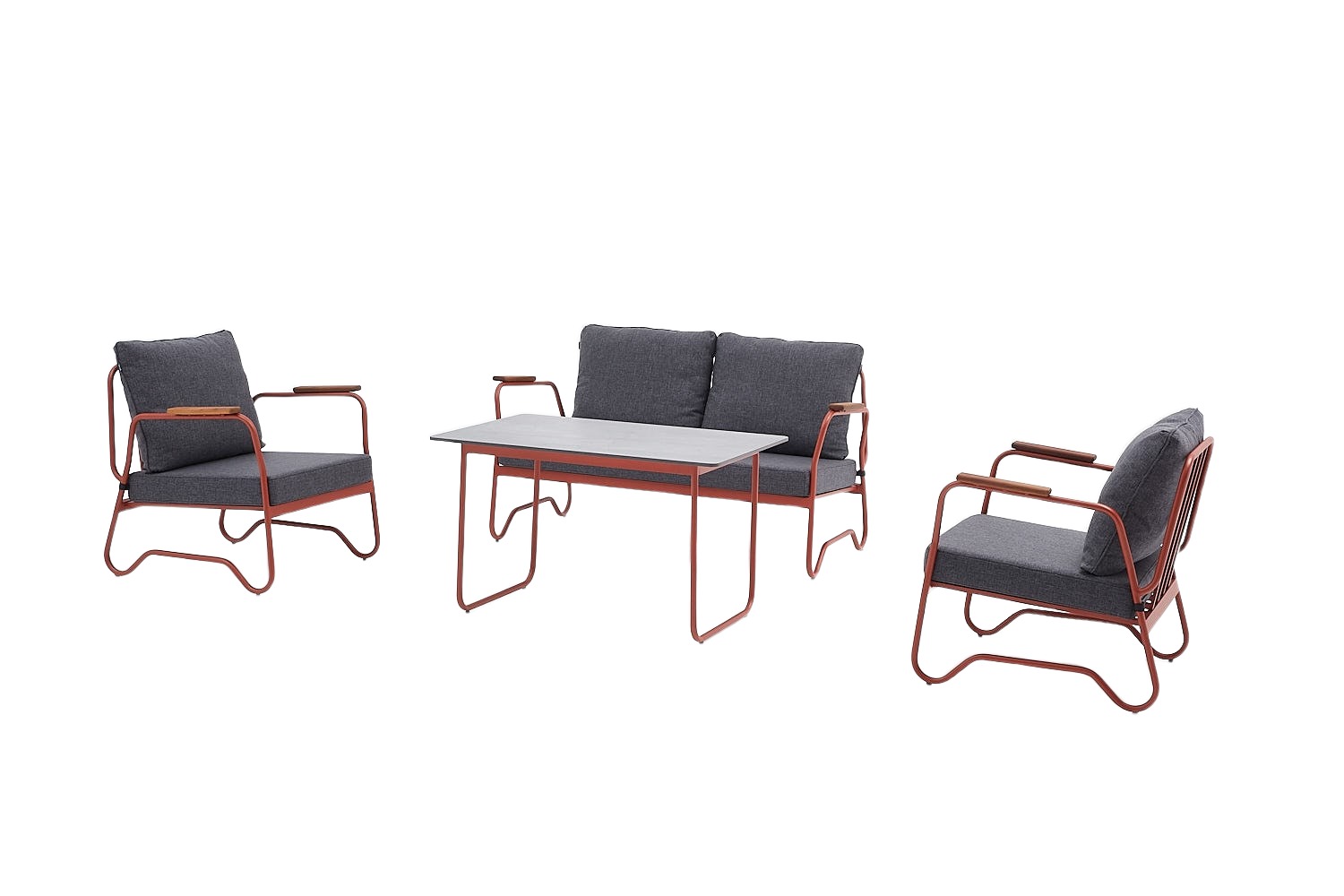 Plaza Outdoor Seating Group (2+1+1 + coffee table)