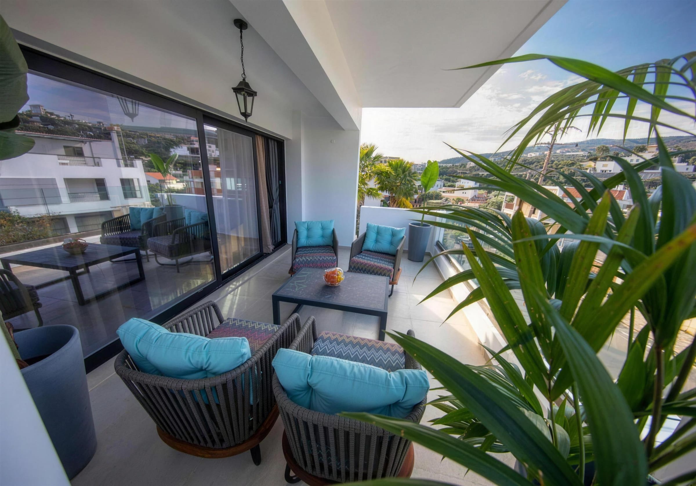 Mythra Outdoor Lounge Chair in a setting